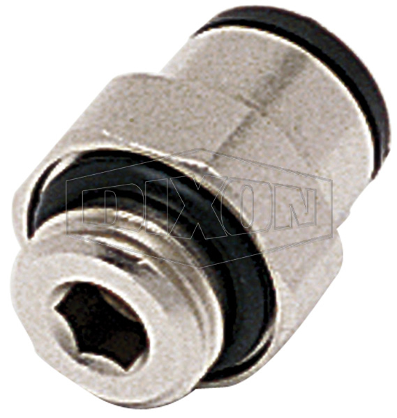 Metric Push-In Male Connector BSPP